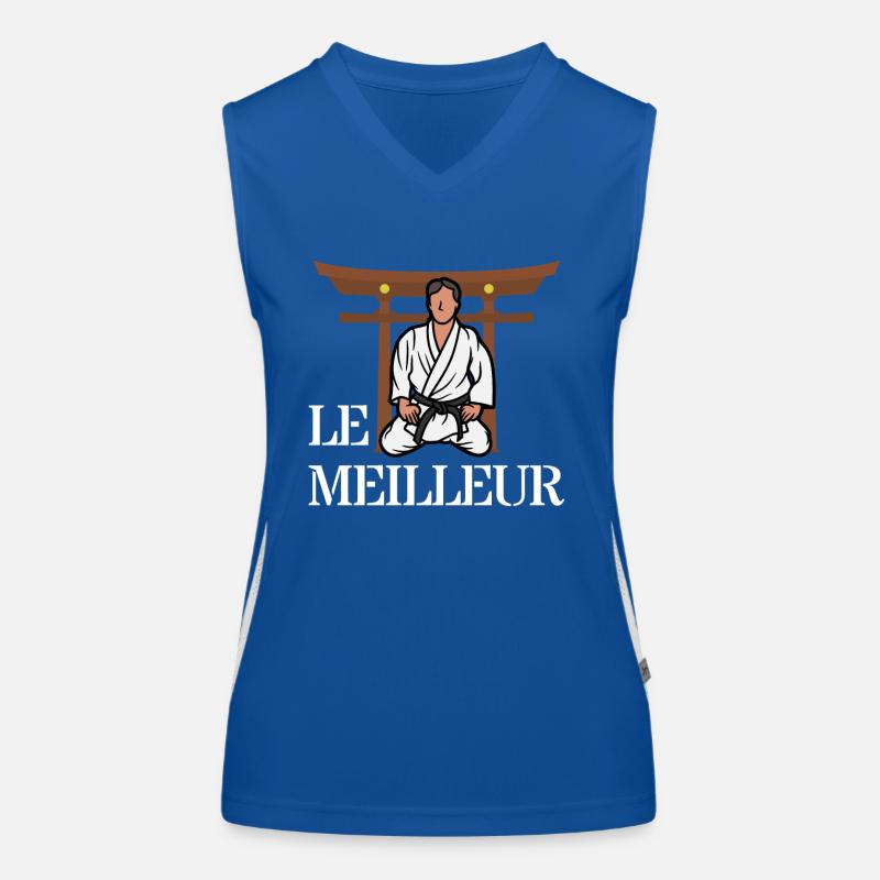 Die Meileur - Karate Geschenkidee Funktionelles Kontrast-Tank Top für Frauen