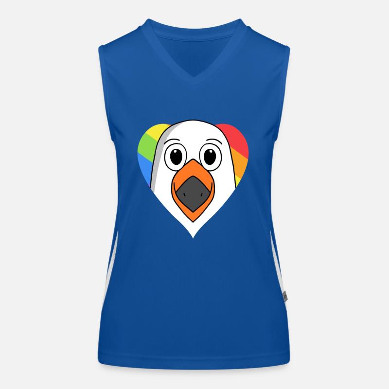 Möwe Lgbt Regenbogen Farben Funktionelles Kontrast-Tank Top für Frauen