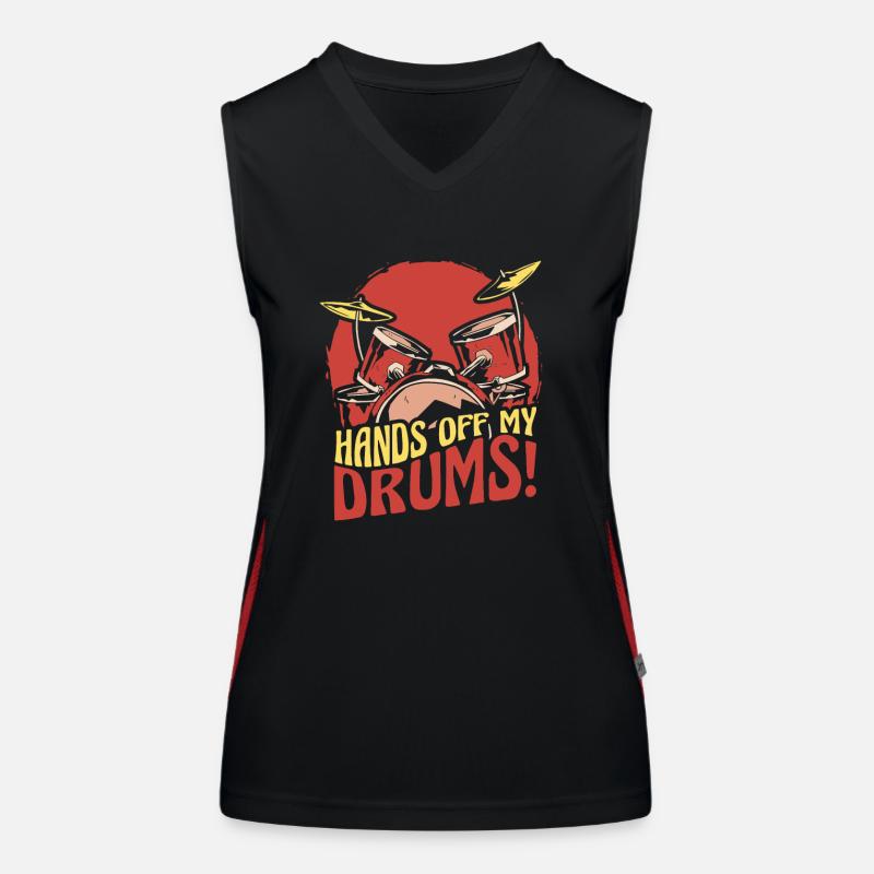 Drums Drummer Drum Drummer Women's Functional Contrast Tank Top