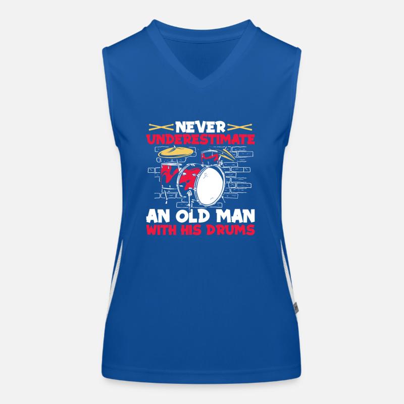 Drums Drummer Drum Drummer Women's Functional Contrast Tank Top