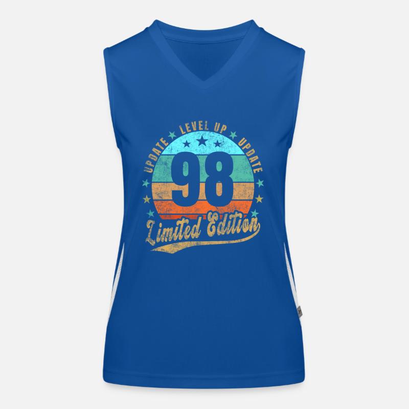 Update Level Up 98 Jahre Limited Edition Retro Funktionelles Kontrast-Tank Top für Frauen