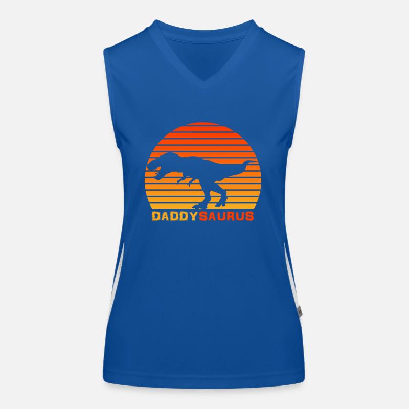 Daddy Dinosaurier Daddy saurus Für Daddy Funktionelles Kontrast-Tank Top für Frauen