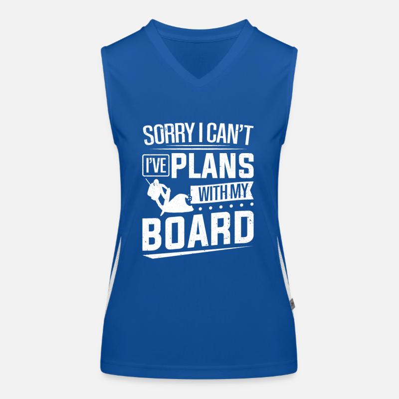 Désolé, je ne peux pas planifier avec mon conseil d’administration Wakeboard Débardeur respirant contrasté Femme