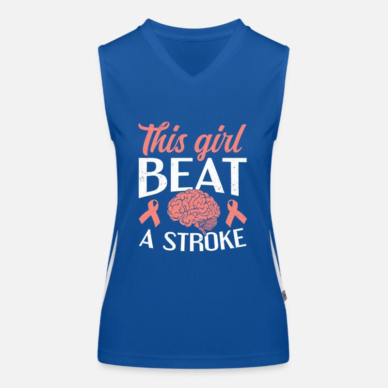 Dieses Mädchen schlug einen Schlaganfall-Schlaganfall-Überlebenden Funktionelles Kontrast-Tank Top für Frauen