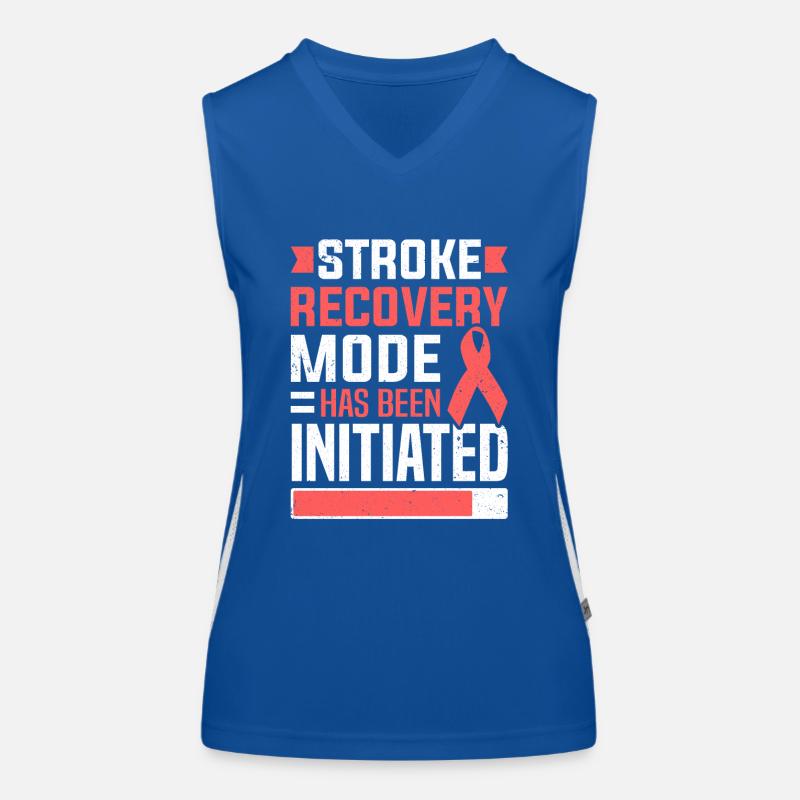 Schlaganfall-Wiederherstellungsmodus initiiert Schlaganfall-Überlebender Funktionelles Kontrast-Tank Top für Frauen