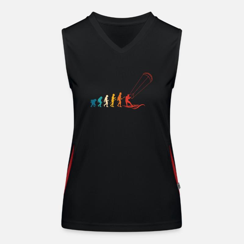 Fun Kitesurfing Kite Surfing Evolution Women's Functional Contrast Tank Top