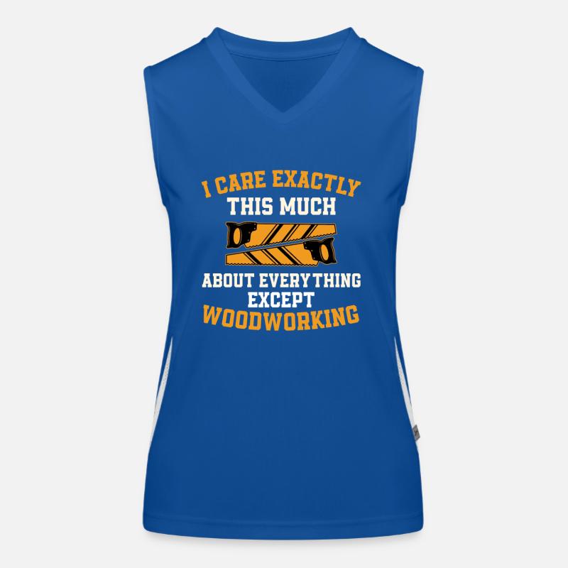 Holzarbeiter Geschenk Funktionelles Kontrast-Tank Top für Frauen