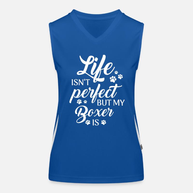 Deutscher Boxer Hund Hundebesitzer Hunde Funktionelles Kontrast-Tank Top für Frauen