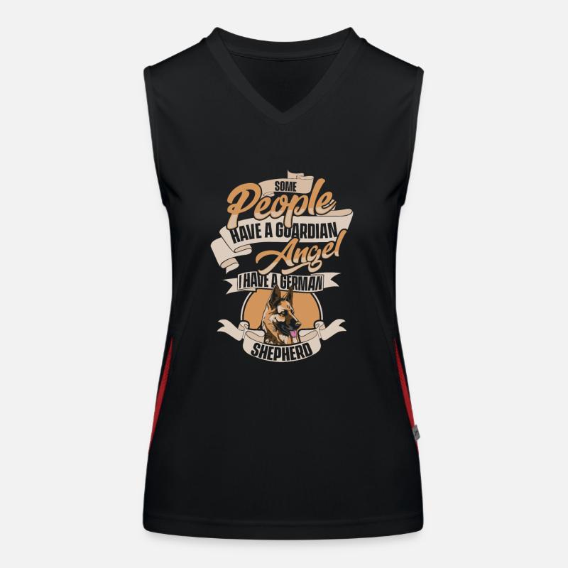 German Shepherd Dog Women's Functional Contrast Tank Top