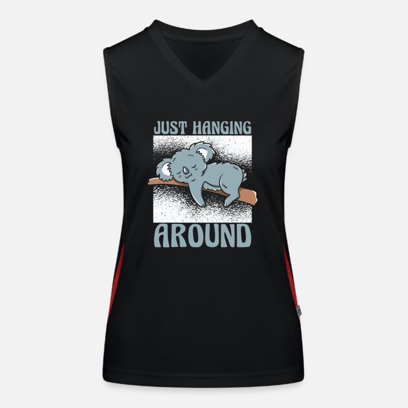 Koala Koalas Koalabär Tier Funktionelles Kontrast-Tank Top für Frauen