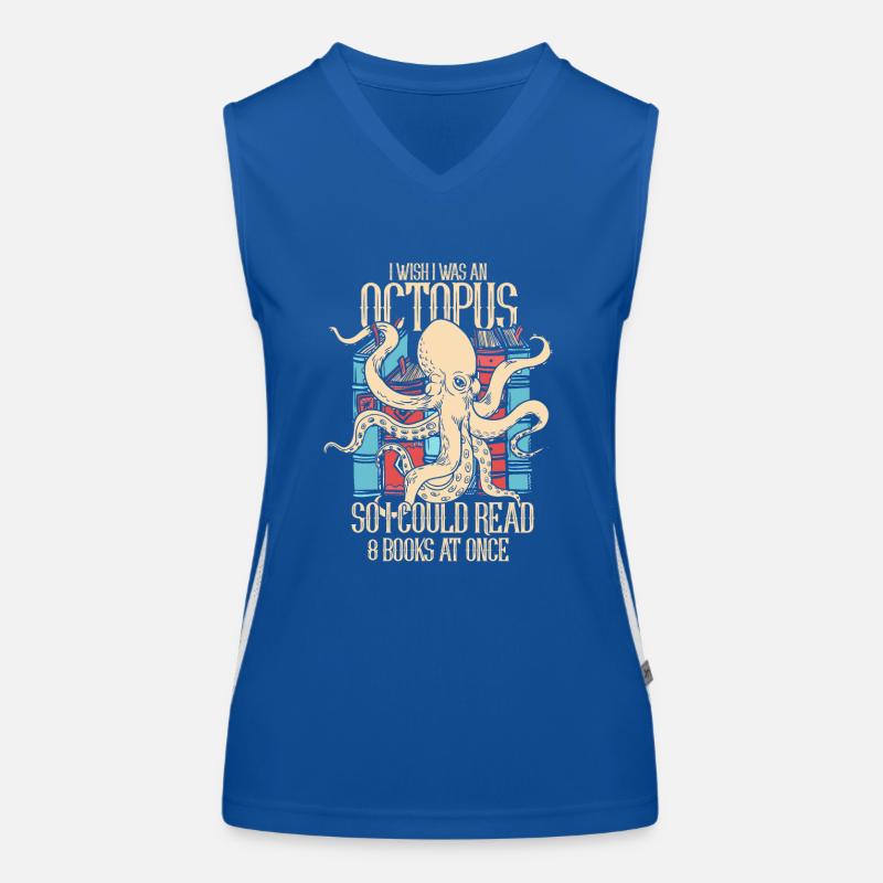 Octopus Kraken Cuttlefish Tier Funktionelles Kontrast-Tank Top für Frauen