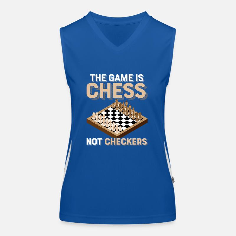 Le jeu est le jeu d’échecs pas le damier Débardeur respirant contrasté Femme