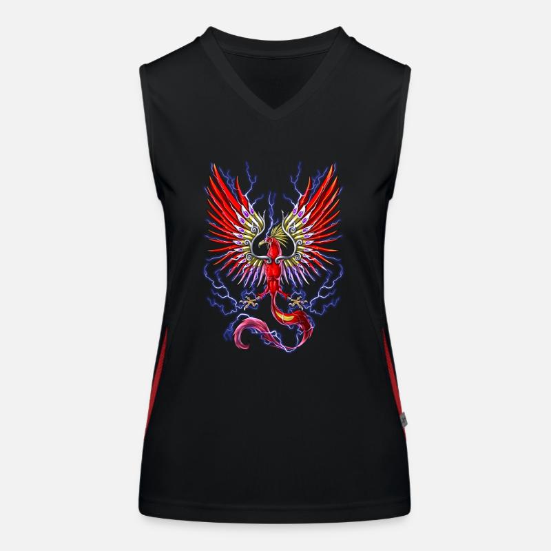 Thunderbird Mythical Cryptid Bird Women's Functional Contrast Tank Top
