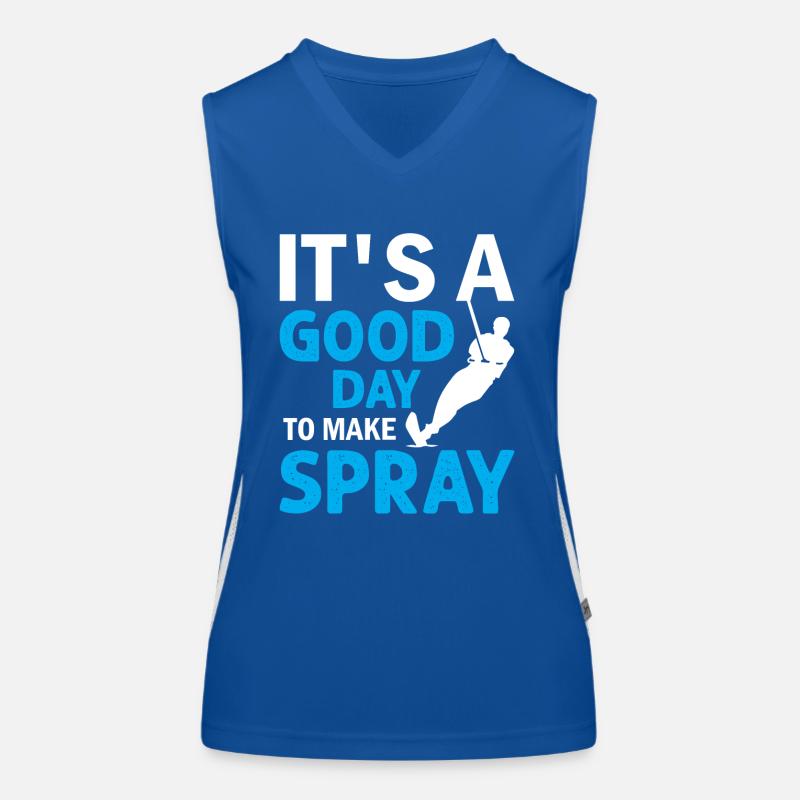 Water skiing - It's A Good Day To Make Spray Funktionelles Kontrast-Tank Top für Frauen