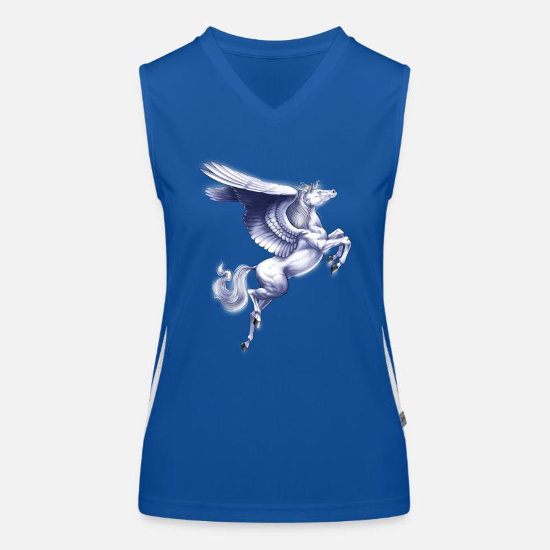 Créature mythique grecque Pégase Débardeur respirant contrasté Femme