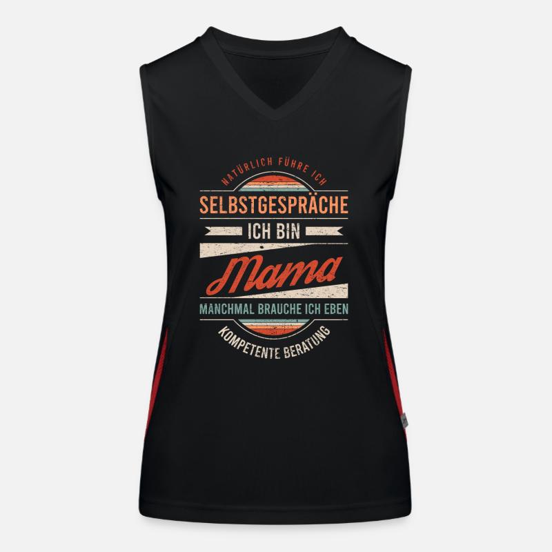 Mama Geburtstag Muttertag Lustiger Spruch Funktionelles Kontrast-Tank Top für Frauen