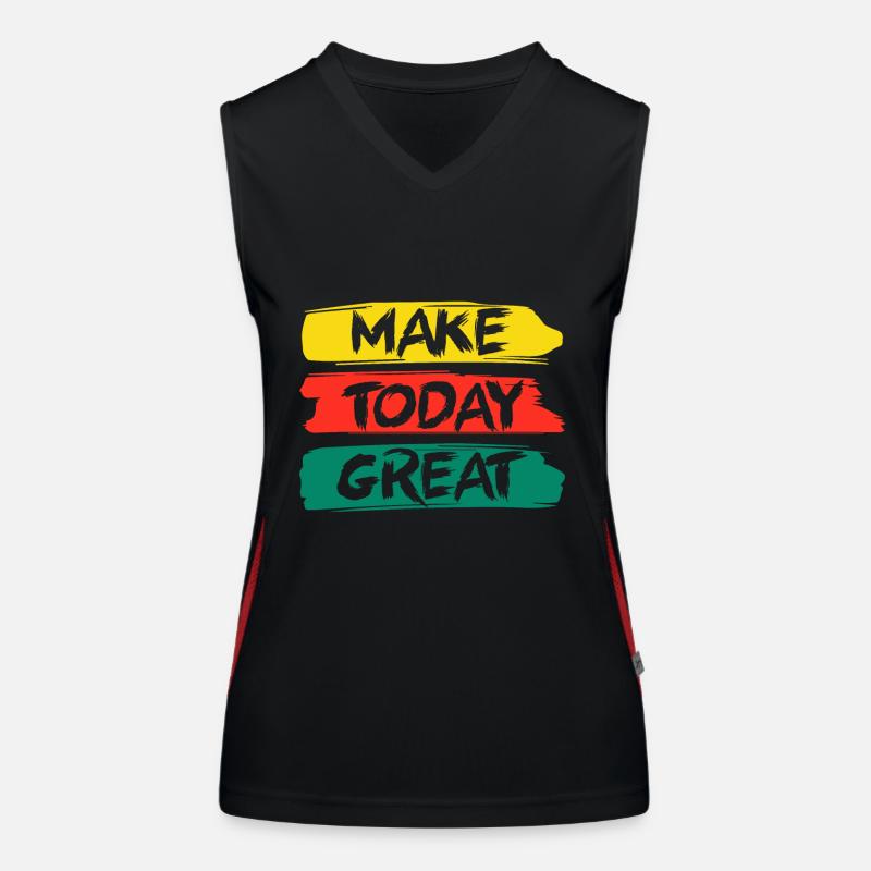 Make Today Great Women's Functional Contrast Tank Top
