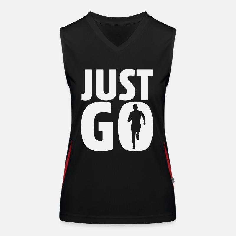 Just Go Funktionelles Kontrast-Tank Top für Frauen