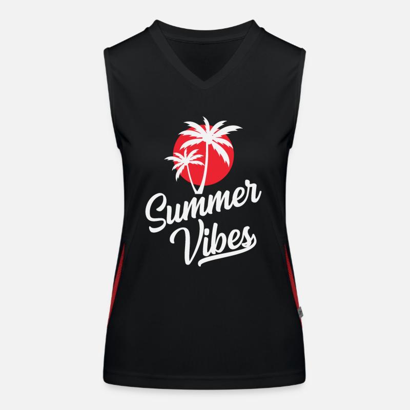 Summer Vibes Funktionelles Kontrast-Tank Top für Frauen