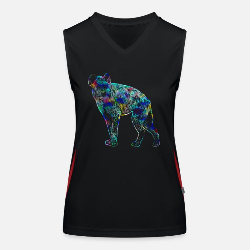 Hyäne Funktionelles Kontrast-Tank Top für Frauen