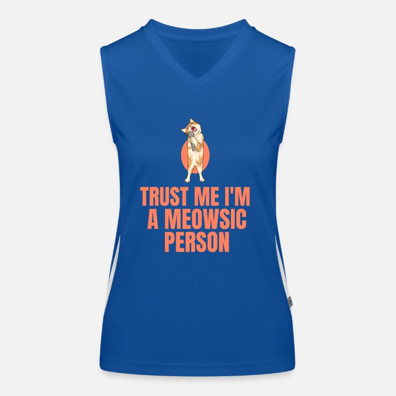 Katzengesang Funktionelles Kontrast-Tank Top für Frauen
