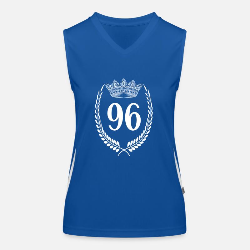 96th Birthday Number Anniversary 96 Women's Functional Contrast Tank Top