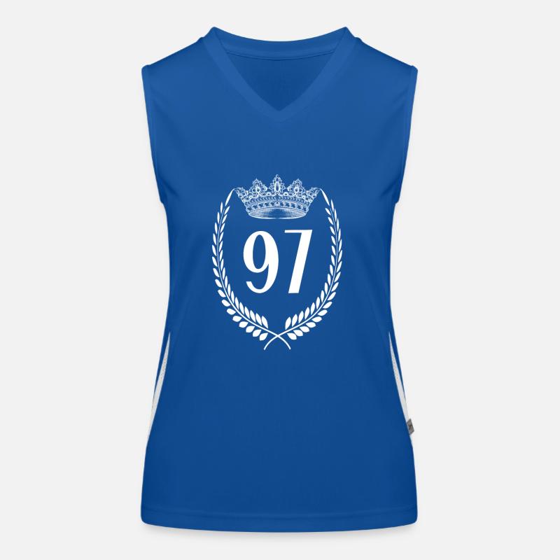 97th birthday Number anniversary 97 Women's Functional Contrast Tank Top
