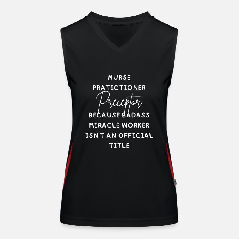 Np Krankenschwester Praktiker Präzeptor Danke Geschenke Funktionelles Kontrast-Tank Top für Frauen