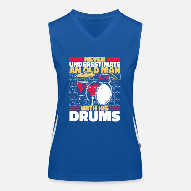 Drums Drummer Drum Drummer Women's Functional Contrast Tank Top