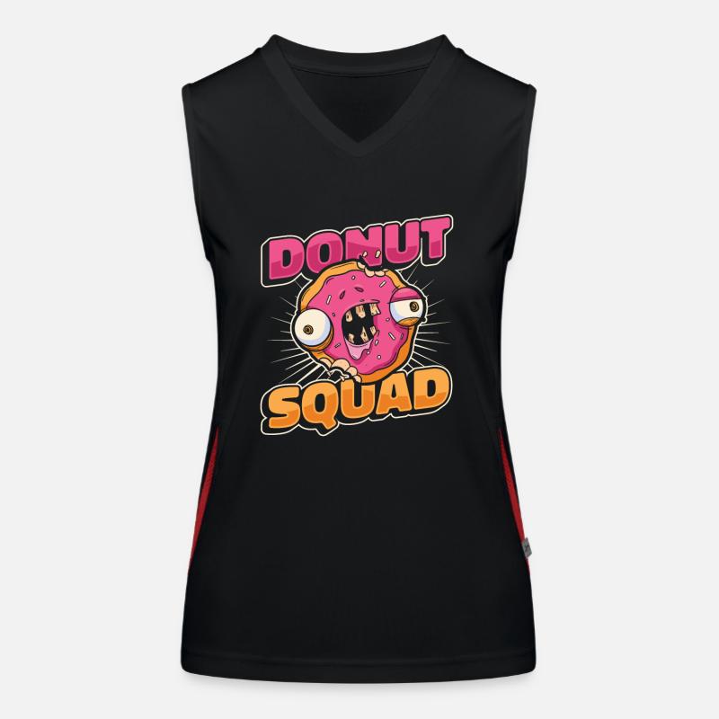Donut Donuts Candy Bagel Débardeur respirant contrasté Femme