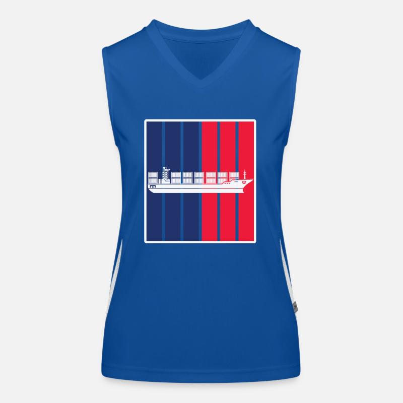 Container ship Women's Functional Contrast Tank Top