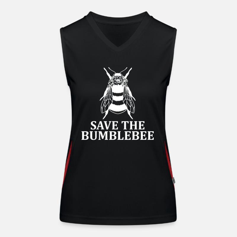 Bumblebee Bees Species Extinction Bumblebee Protection Women's Functional Contrast Tank Top