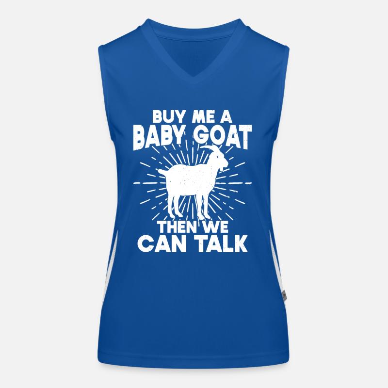 Goat Saying Goat Goat Herder Women's Functional Contrast Tank Top