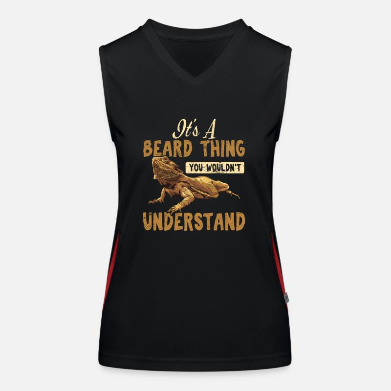 It's A Beard Thing You Wouldn't Understand Bearded Funktionelles Kontrast-Tank Top für Frauen