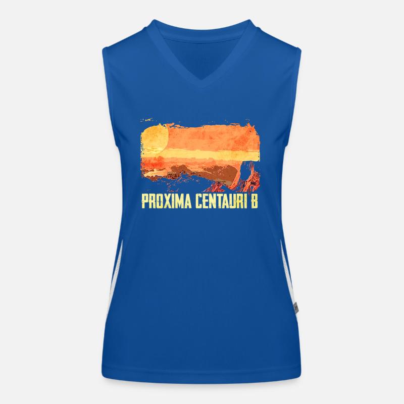 Exoplanète Proxima Centauri b Débardeur respirant contrasté Femme