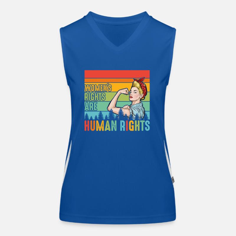 Women's rights are human rights Women's Functional Contrast Tank Top