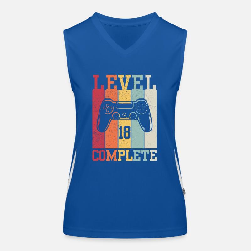 Level 18 Completed Women's Functional Contrast Tank Top