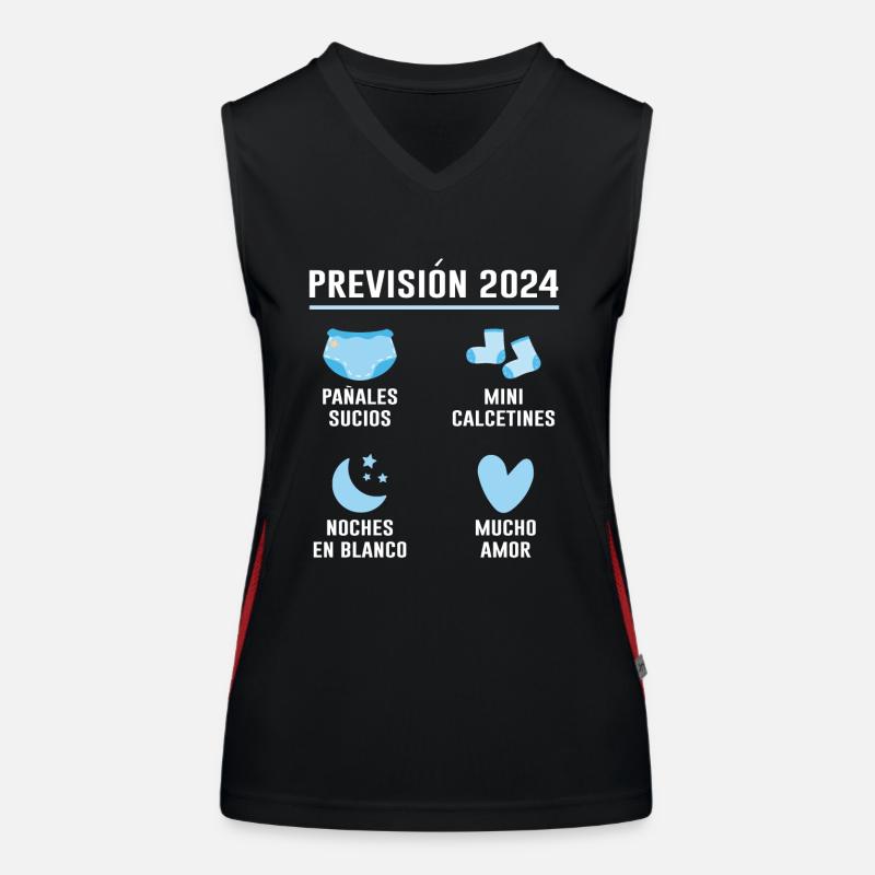 Prévisions Pour 2024 Cadeau De Grossesse 2024 Débardeur respirant contrasté Femme