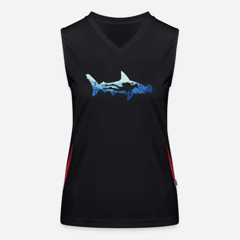 Plongeurs requins-marteaux Débardeur respirant contrasté Femme