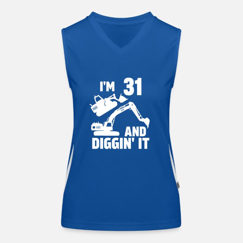 J’ai 31 ans et Diggin' It Débardeur respirant contrasté Femme