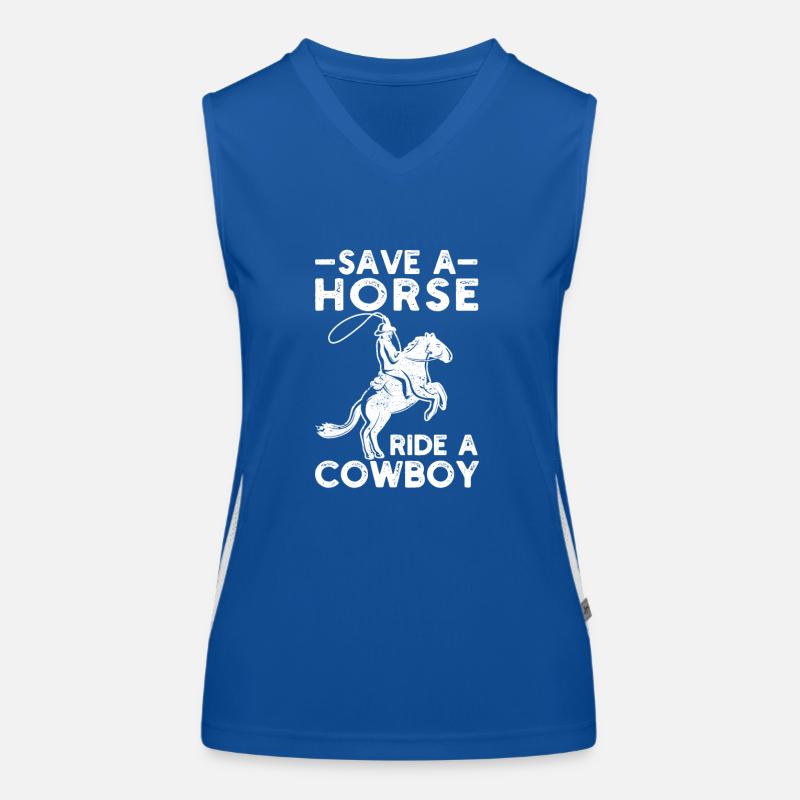 Witzig Reiten Reiten Reiter Sicher ein Pferd Funktionelles Kontrast-Tank Top für Frauen
