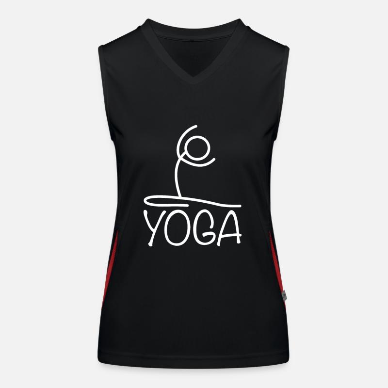 Yoga exercise for a workout Women's Functional Contrast Tank Top