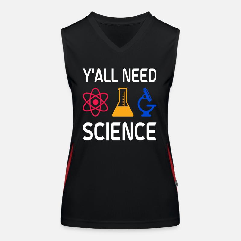 Scientist Physicist Chemist Teacher Women's Functional Contrast Tank Top