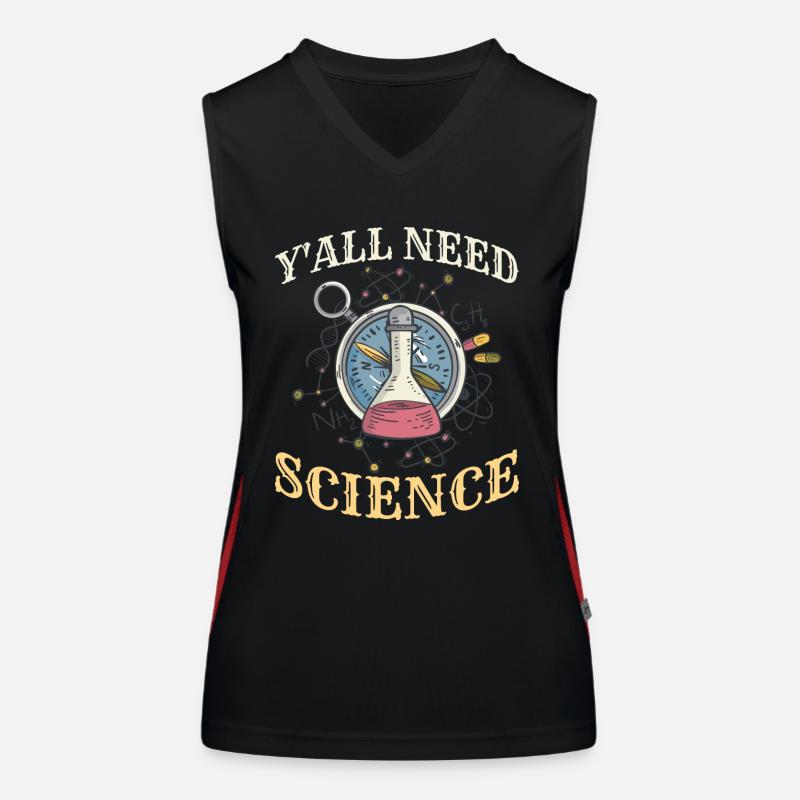 Scientist Physicist Chemist Teacher Women's Functional Contrast Tank Top