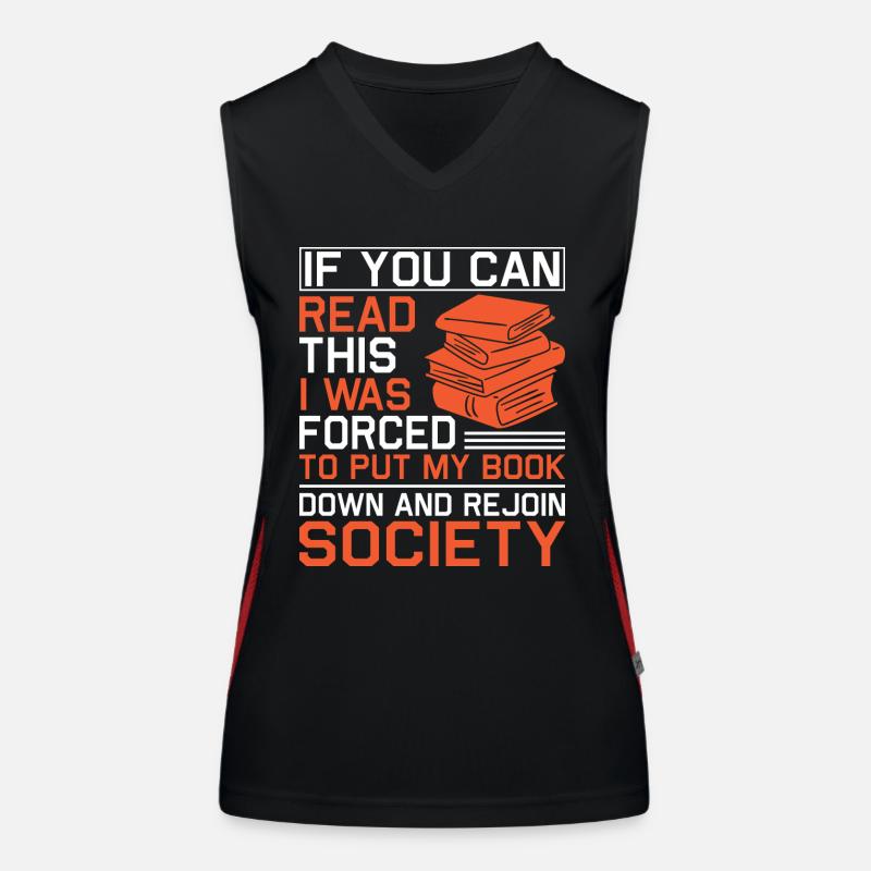 Read Book Bookworm Bookworm Women's Functional Contrast Tank Top