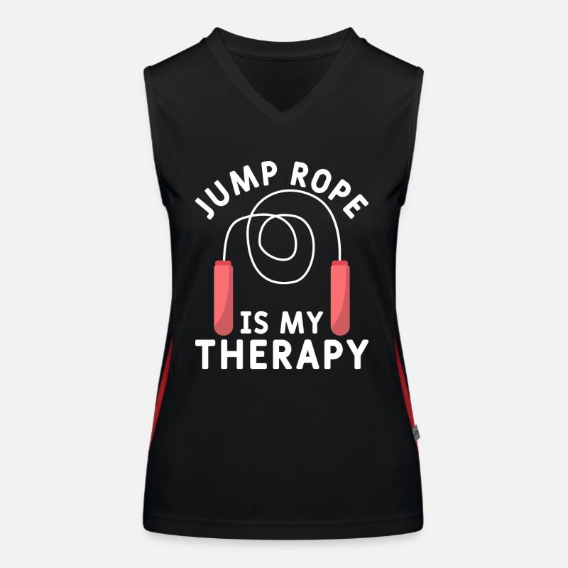 Seilspringen Springseil Seilhüpfen Skipping Funktionelles Kontrast-Tank Top für Frauen