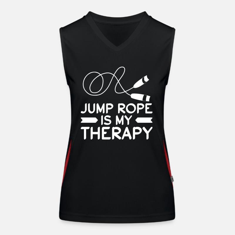 Seilspringen Springseil Seilhüpfen Skipping Funktionelles Kontrast-Tank Top für Frauen