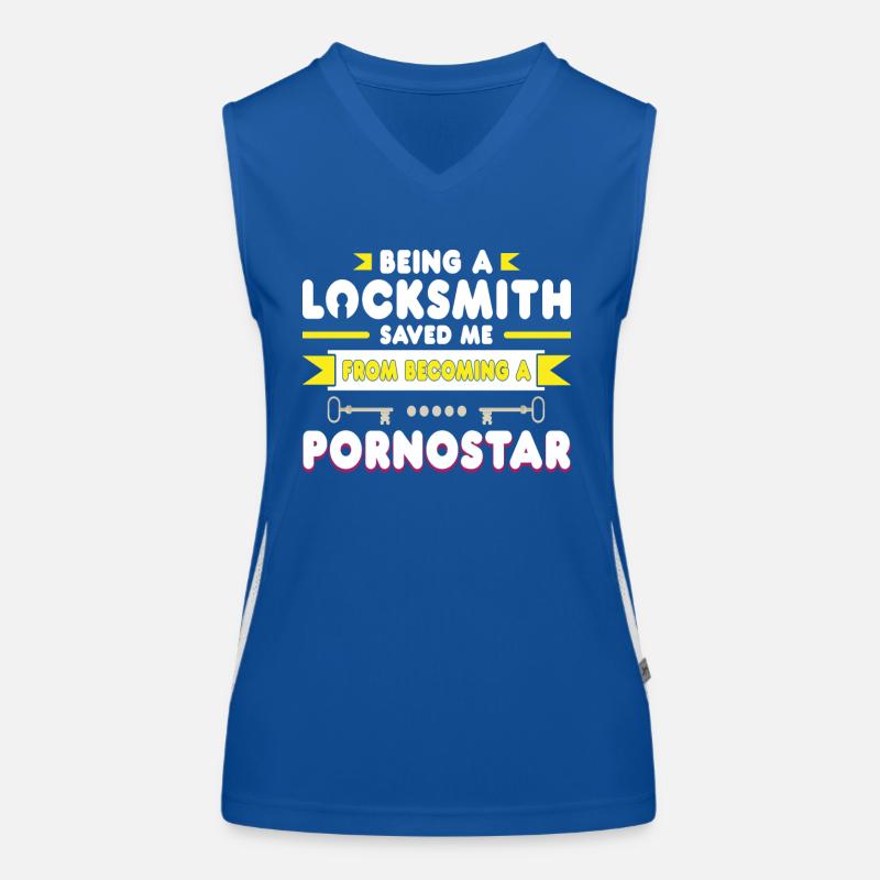 Locksmith security technology Women's Functional Contrast Tank Top