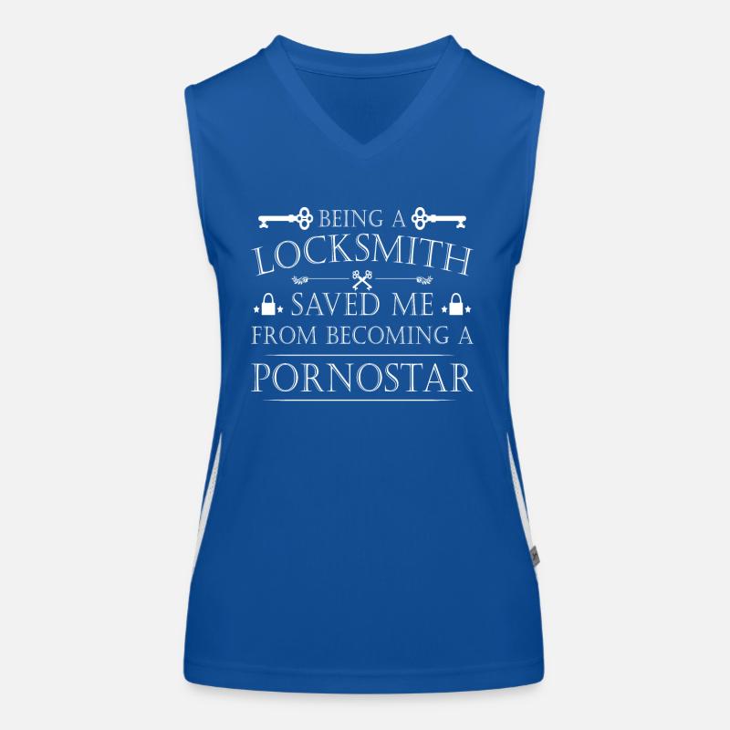 Locksmith security technology Women's Functional Contrast Tank Top