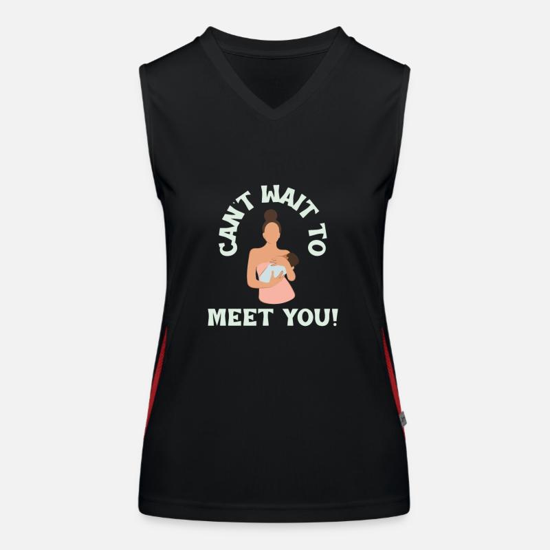 J’ai hâte de vous rencontrer Débardeur respirant contrasté Femme